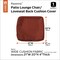 Classic Accessories Ravenna Water-Resistant 21x20x4" Patio Back Cushion Cover, Spice 60-408-011701-RT - alternate 3